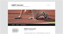 Desktop Screenshot of blog.haest.de