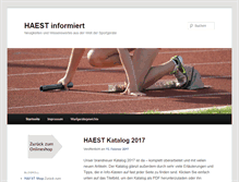 Tablet Screenshot of blog.haest.de